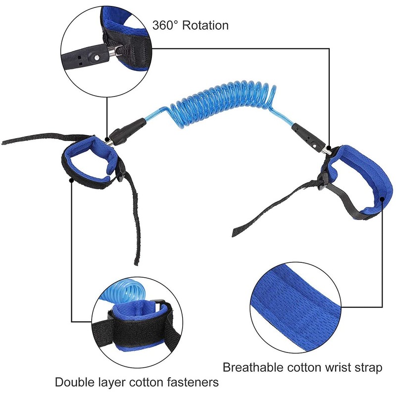 Dingzing 2 x Safety Harness Wrist Strap, Children's Anti-Lost Wrist