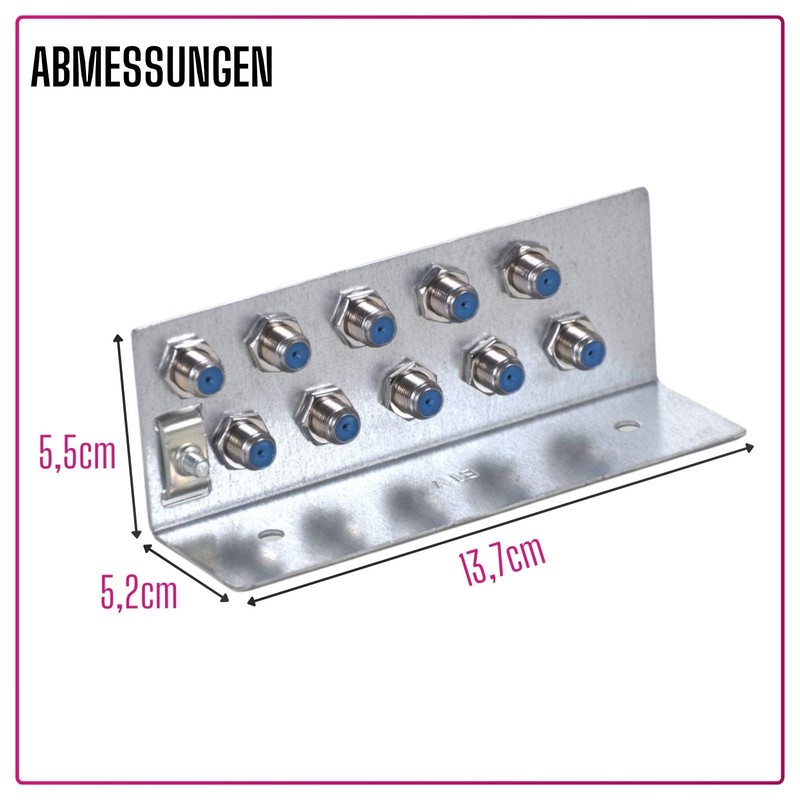 Erwin Weiß GmbH 10-way grounding rail for satellite system, grounding