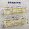 Kitsure Shower Caddy Large - Adhesive Shower Organizer, Stainless Steel