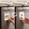 Cute Dishwasher Magnet Clean Dirty Sign - 3.5" x 2.3"