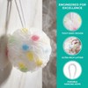 1 Pack Pink Soft Exfoliating Bath Loofah Sponge, Mesh Shower