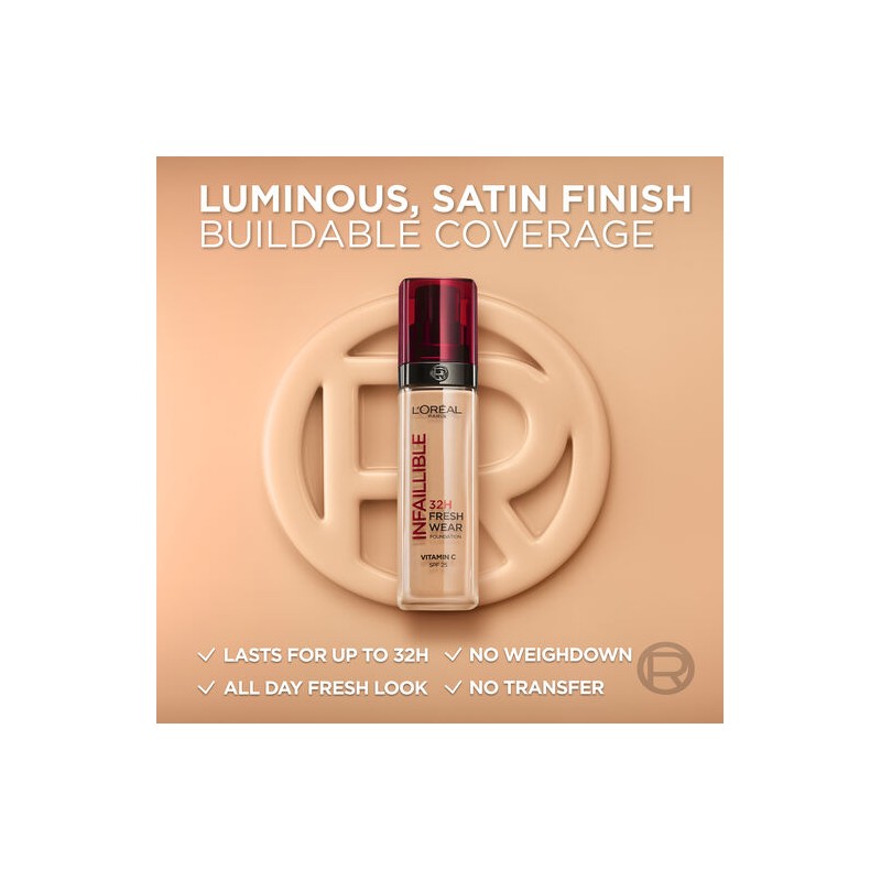 L'Oreal Infallible Liquid Foundation 340 Copper