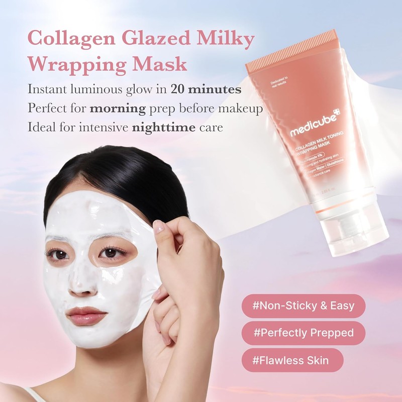 MEDICUBE [MEDICUBE]Collagen Milk Toning Wrapping Mask 75ml