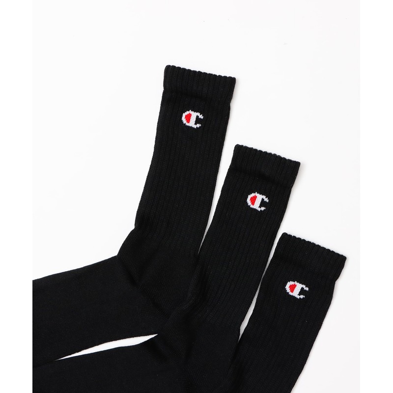 Champion Full Length Socks, 3 Pairs - blk