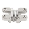 4Pcs Mini Zinc Alloy Cross Hidden Hinge 180 Degree Swing
