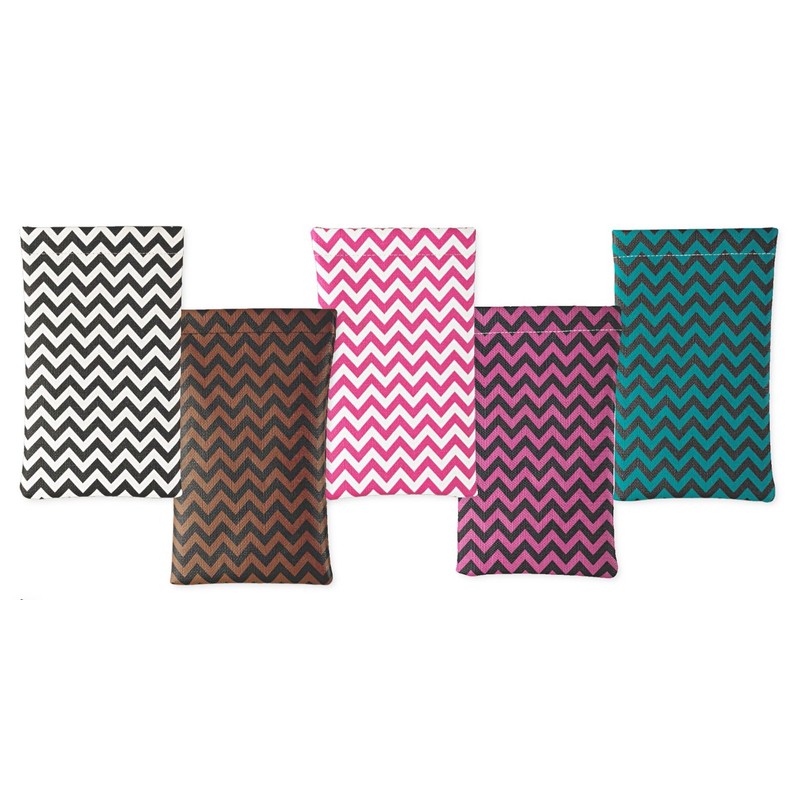 Soft Squeeze Top Slip In Eyeglasses Case And Holder, Chevron