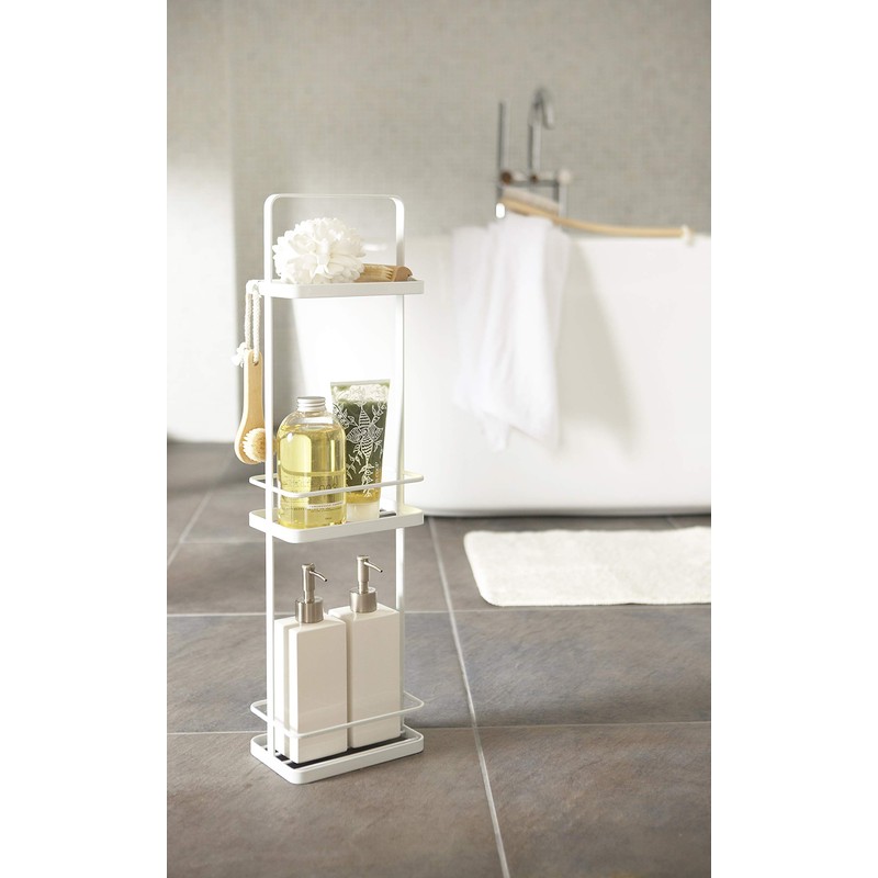 Yamazaki Bathroom Shelf, us:one Size, White