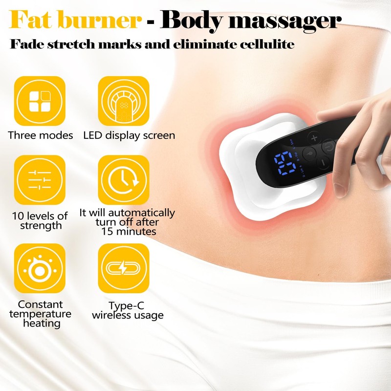 4-in-1 Wireless Cellulite Massager - Body Sculpting Tool with Firming