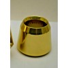 POLISHED BRASS 1 1/2" SMOOTH CANDLE FOLLOWERS - BURNERS -
