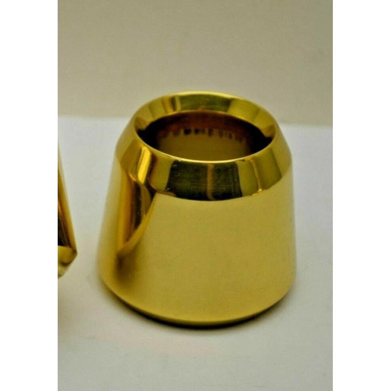 POLISHED BRASS 1 1/2" SMOOTH CANDLE FOLLOWERS - BURNERS -