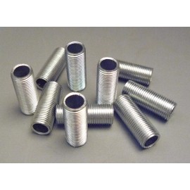 Unbranded (10) 1" Steel Cad Plate Nipples 1/8 IPS, 3/8" OD Lamp Part, Lighting, Elect. NSP