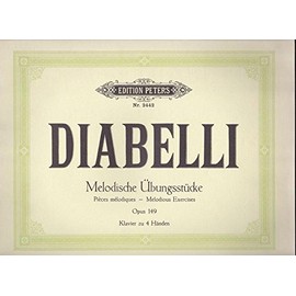 Melodische Übungsstücke: für Klavier zu vier Händen - im Umfang von 5 Tönen op 149 (Grüne Reihe Edition Peters)
