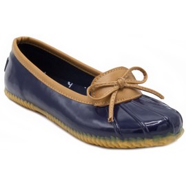 LONDON FOG Womens Webster Rain Shoe Navy 9 M US