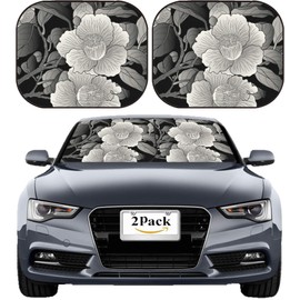 MSD Car Sun Shade Windshield Sunshade Universal Fit 2 Pack, Block Sun Glare, UV and Heat, Protect Car Interior, Image ID: 19822118 Pattern