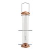 Woodlink NATUBE5 Audubon 4 Port Thistle Seed Tube Feeder, Brushed