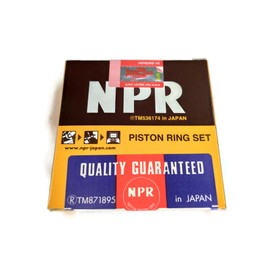 ITACO Original NPR Made in Japan Piston Ring Set 704200-22502 704200-22500 for Yanmar Diesel Forklift TS60 TF55 YSB8 YSE8 YSM8 75MM STD Tractor Engine