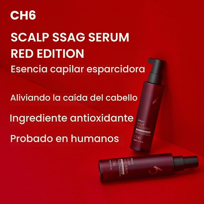 Suero capilar anticaída CH6 Scalp Ssag Red Edition 140 ml