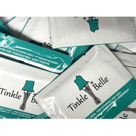 Tinkle Belle 30 Pieces Feminine Wipes | Individually Wrapped | Women Travel Size Wipes | Unscented Intimate Wipes | Mild Wet Wipes