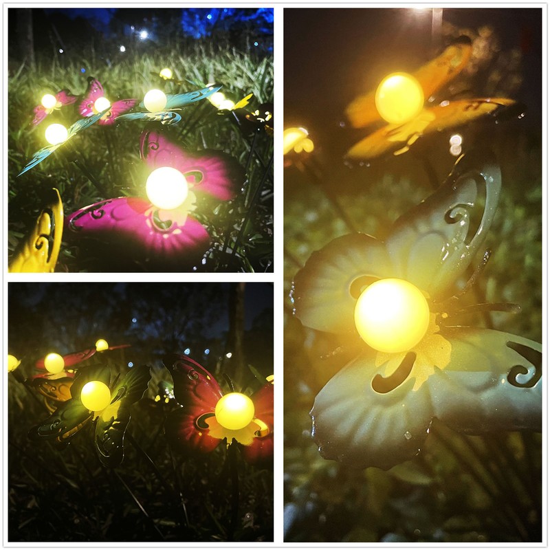2 Set Solar Powered Garden Lights Patio Outdoor Waterproof Decorative