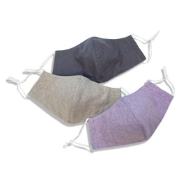 Fashionable CUTE Reusable Face Masks with Adjustable Earloops & Filter Pocket for Adult Pack of 5 4 3 2 Hope Love Shine (LAVENDER GRAY -3 PCS)