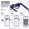 2one Gafas Inteligentes con IA, Audio Bluetooth, Cámara 8 MP