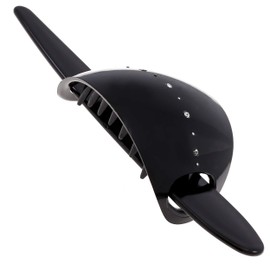 Camila Paris CP2644 French Hair Bun Holder Cover Cap Hair Updo, Black, Strong Hold Grip Hair Clips for Women, No Slip and Durable Styling Girls Hair Accessories, Made in France