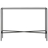 Henn&Hart 42" Wide Rectangular Console Table with Glass Top in