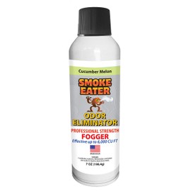 Smoke Eater Odor Eliminator & Air Freshener Spray - Fogger for Large Spaces - Continuous Spray for Up to 8 Mins - Eliminates Odor on Curtains, Couches, Rugs - Can Freshen Up to 6,000 Cu Ft of Space