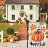 Happy Fall Garden Flag 12×18 Inch Double Sided Vertical Thanksgiving