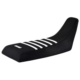 Honda 1986-1989 Honda FourTrax 250 R QUAD Seat Cover Enjoy Mfg BLACK w WHITE RIBS #205