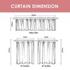 aiwkjdns 3 Piece Sunflower Kitchen Curtains and Valances Set for