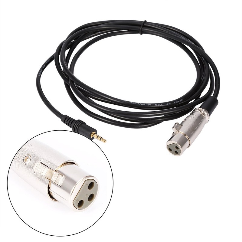 Tangxi Cable de micrófono, 10FT Conector de 3 Pines XLR