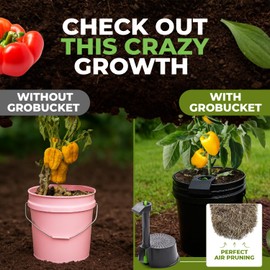 GroBucket Self-Watering Planter Insert (3PK) - Turn Any Bucket into a Self-Watering Container Garden