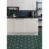 FloorPops FP3926 Beryl Peel & Stick Floor Tiles, Green