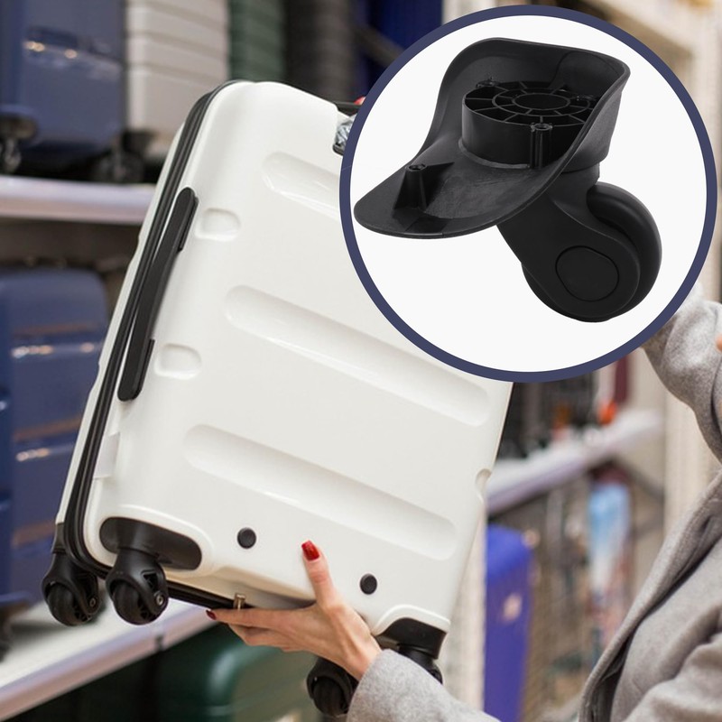 Mxfans Luggage Mute Wheels Right Plastic & Metal Wear-resistant Replacement