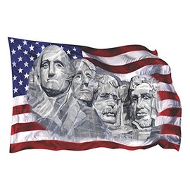 Vinyl Junkie Graphics Mount Rushmore and Flag Sticker/Decal