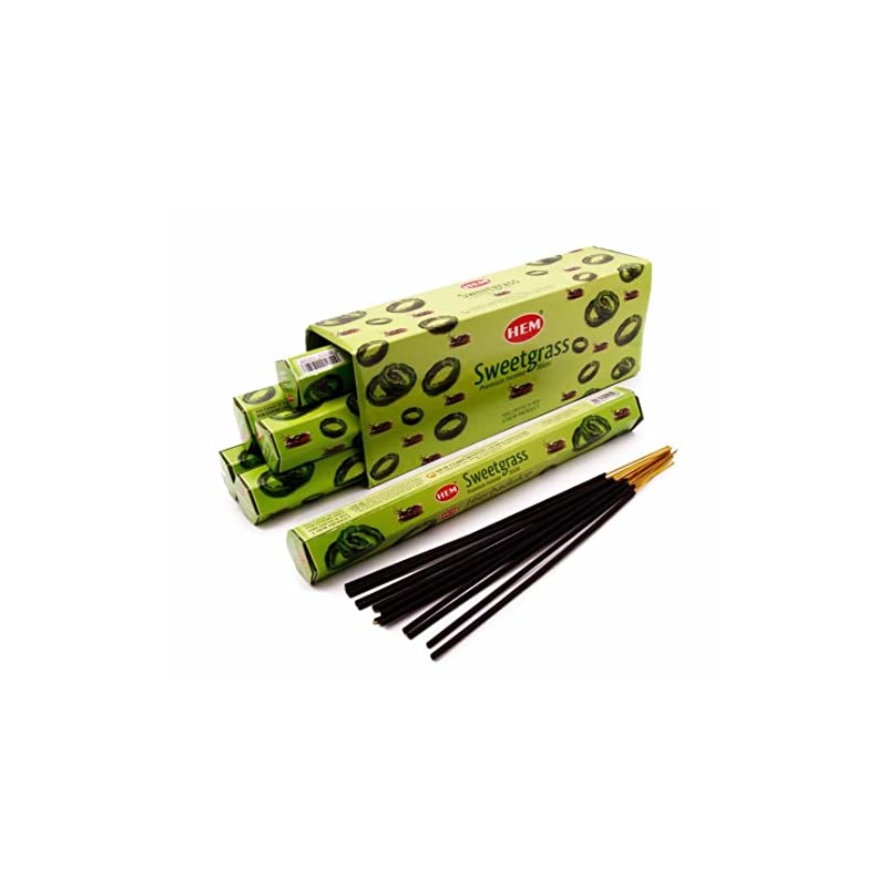 Hem Sweetgrass Incense Sticks (Total 120 Count)