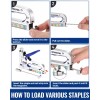 WORKPRO 4-in-1 Staple Gun Manual Brad Nailer Upholstery Stapler Nail