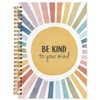 NATSUNO Boho Sunshine Mental Health Spiral Notebook Journal 5.5x8.3in, Be