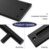 Orgerphy Black 12 Inch Barn Door Handle with Latch and