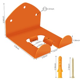 Garage Organization Weed Eater Holder Shed Organizer, Trimmer Rack Garden Power Tool Hanger for Grass Lawn Mower, 2 Pack