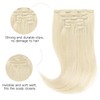 Clip in Hair Extensions, hotbanana Platinum Blonde Clip in Hair