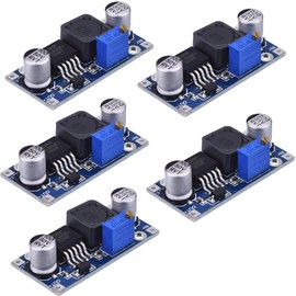 Hailege Set of 5 XL6009 DC-DC Adjustable Boost Module DC3.0-30V to DC 5-35V Output Voltage Power Converter Circuit Board Module 400KHz