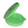 Tupperware Mini Clamshell Pill Keeper Round Pocket Container Spring Green