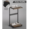 Ansionsol Computer Tower Stand, 2-Tier Metal CPU Holder Stand with