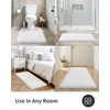 ILANGO White Bathroom Rugs 70" × 24" Non Slip &