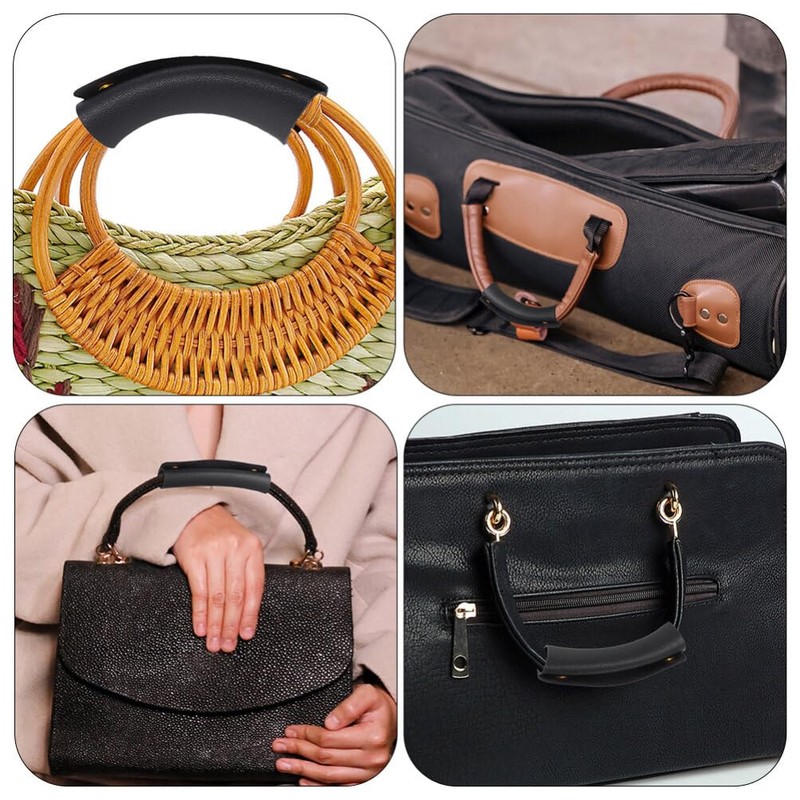 PACKOVE Leather Luggage Handle Wraps Handbag Handle Grip Protector Bag