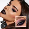 Black Matte Eyeshadow, Single Smoky Eyeshadows Pressed Powder, Highly Pigmented
