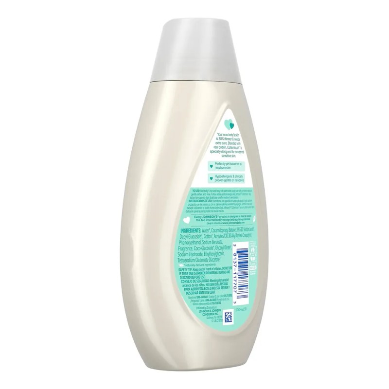 Gel De Baño Y Champú Johnson's Cottontouch 400 Ml Newborn