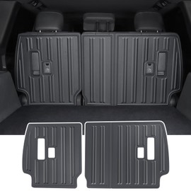 LaIIker 2 PCs Seat Back Protective Pad for 2024-Present Toyota Land Cruiser 250 1958 Prado Lc250 Rear Chair Anti-Kick Scratch Panel Interior Modification Accessories 2025 Land Cruiser Accessories